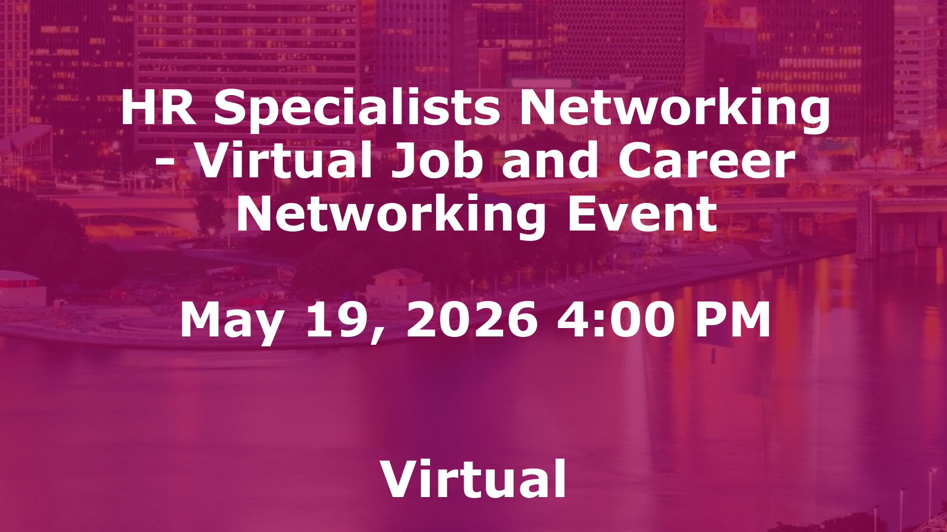 HR Specialists Networking - Virtual Job and Career Networking Event event image